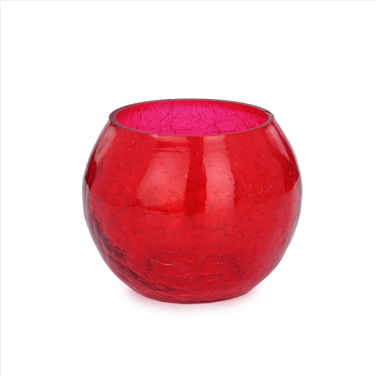 Pack of 2 crackle glass Mosaic Glass Votive